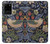 S3791 William Morris Strawberry Thief Fabric Etui Coque Housse pour Samsung Galaxy S20 Plus, Galaxy S20+