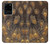 S3691 Plume de paon d'or Etui Coque Housse pour Samsung Galaxy S20 Ultra