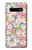 S3688 Motif d'art floral floral Etui Coque Housse pour Samsung Galaxy S10 Plus