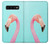 S3708 Flamant rose Etui Coque Housse pour Samsung Galaxy S10
