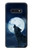 S3693 Pleine lune du loup blanc sinistre Etui Coque Housse pour Samsung Galaxy S10e