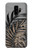 S3692 Feuilles de palmier gris noir Etui Coque Housse pour Samsung Galaxy S9