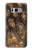 S3691 Plume de paon d'or Etui Coque Housse pour Samsung Galaxy S8 Plus
