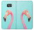S3708 Flamant rose Etui Coque Housse pour Samsung Galaxy S7 Edge