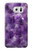 S3713 Graphique violet améthyste à quartz imprimé Etui Coque Housse pour Samsung Galaxy S7 Edge