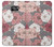 S3716 Motif floral rose Etui Coque Housse pour Samsung Galaxy S7 Edge