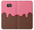 S3754 Cornet de crème glacée à la fraise Etui Coque Housse pour Samsung Galaxy S7 Edge