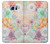 S3705 Fleur florale pastel Etui Coque Housse pour Samsung Galaxy S6 Edge Plus