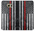 S3687 Drapeau américain de pompier mince ligne rouge Etui Coque Housse pour Samsung Galaxy S6