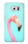 S3708 Flamant rose Etui Coque Housse pour Samsung Galaxy S6