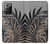 S3692 Feuilles de palmier gris noir Etui Coque Housse pour Samsung Galaxy Note 20 Ultra, Ultra 5G