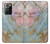 S3717 Imprimé graphique en marbre bleu pastel or rose Etui Coque Housse pour Samsung Galaxy Note 20 Ultra, Ultra 5G