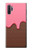 S3754 Cornet de crème glacée à la fraise Etui Coque Housse pour Samsung Galaxy Note 10 Plus
