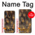 S3691 Plume de paon d'or Etui Coque Housse pour Samsung Galaxy A20e