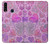 S3710 Coeur d'amour rose Etui Coque Housse pour Samsung Galaxy A20s
