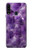 S3713 Graphique violet améthyste à quartz imprimé Etui Coque Housse pour Samsung Galaxy A20s