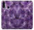 S3713 Graphique violet améthyste à quartz imprimé Etui Coque Housse pour Samsung Galaxy A20s