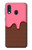 S3754 Cornet de crème glacée à la fraise Etui Coque Housse pour Samsung Galaxy A40