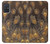 S3691 Plume de paon d'or Etui Coque Housse pour Samsung Galaxy A71 5G