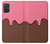 S3754 Cornet de crème glacée à la fraise Etui Coque Housse pour Samsung Galaxy A71