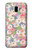 S3688 Motif d'art floral floral Etui Coque Housse pour Samsung Galaxy J6+ (2018), J6 Plus (2018)