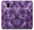 S3713 Graphique violet améthyste à quartz imprimé Etui Coque Housse pour Samsung Galaxy J6 (2018)