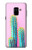 S3673 Cactus Etui Coque Housse pour Samsung Galaxy A8 (2018)