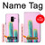 S3673 Cactus Etui Coque Housse pour Samsung Galaxy A8 (2018)