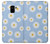 S3681 Motif de fleurs de marguerite Etui Coque Housse pour Samsung Galaxy A8 (2018)