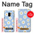 S3681 Motif de fleurs de marguerite Etui Coque Housse pour Samsung Galaxy A8 (2018)