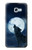 S3693 Pleine lune du loup blanc sinistre Etui Coque Housse pour Samsung Galaxy A5 (2017)