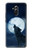 S3693 Pleine lune du loup blanc sinistre Etui Coque Housse pour Huawei Mate 20 lite