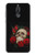 S3753 Roses de crâne gothique sombre Etui Coque Housse pour Huawei Mate 10 Lite