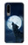 S3693 Pleine lune du loup blanc sinistre Etui Coque Housse pour Huawei P30