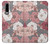 S3716 Motif floral rose Etui Coque Housse pour Huawei P30