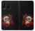 S3753 Roses de crâne gothique sombre Etui Coque Housse pour Huawei P30 lite