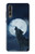 S3693 Pleine lune du loup blanc sinistre Etui Coque Housse pour Huawei P20 Pro