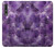 S3713 Graphique violet améthyste à quartz imprimé Etui Coque Housse pour Huawei P20 Pro