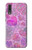 S3710 Coeur d'amour rose Etui Coque Housse pour Huawei P20