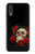 S3753 Roses de crâne gothique sombre Etui Coque Housse pour Huawei P20