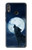 S3693 Pleine lune du loup blanc sinistre Etui Coque Housse pour Huawei Honor 8X