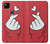 S3701 Mini signe d'amour de coeur Etui Coque Housse pour Google Pixel 4a