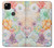 S3705 Fleur florale pastel Etui Coque Housse pour Google Pixel 4a