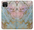 S3717 Imprimé graphique en marbre bleu pastel or rose Etui Coque Housse pour Google Pixel 4
