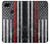 S3687 Drapeau américain de pompier mince ligne rouge Etui Coque Housse pour Google Pixel 3a