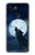 S3693 Pleine lune du loup blanc sinistre Etui Coque Housse pour Google Pixel 3