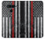 S3687 Drapeau américain de pompier mince ligne rouge Etui Coque Housse pour LG V40, LG V40 ThinQ