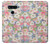 S3688 Motif d'art floral floral Etui Coque Housse pour LG V40, LG V40 ThinQ