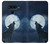 S3693 Pleine lune du loup blanc sinistre Etui Coque Housse pour LG V40, LG V40 ThinQ