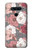 S3716 Motif floral rose Etui Coque Housse pour LG V40, LG V40 ThinQ